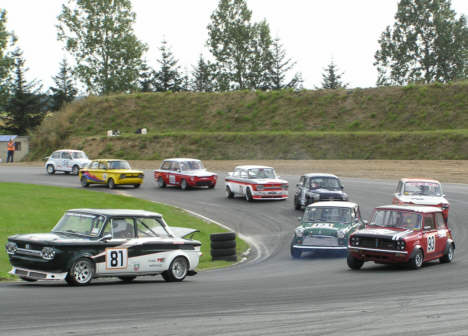 1971 klassen under 1300 cc havde mange deltagere, og bød på spetakulær kørsel.